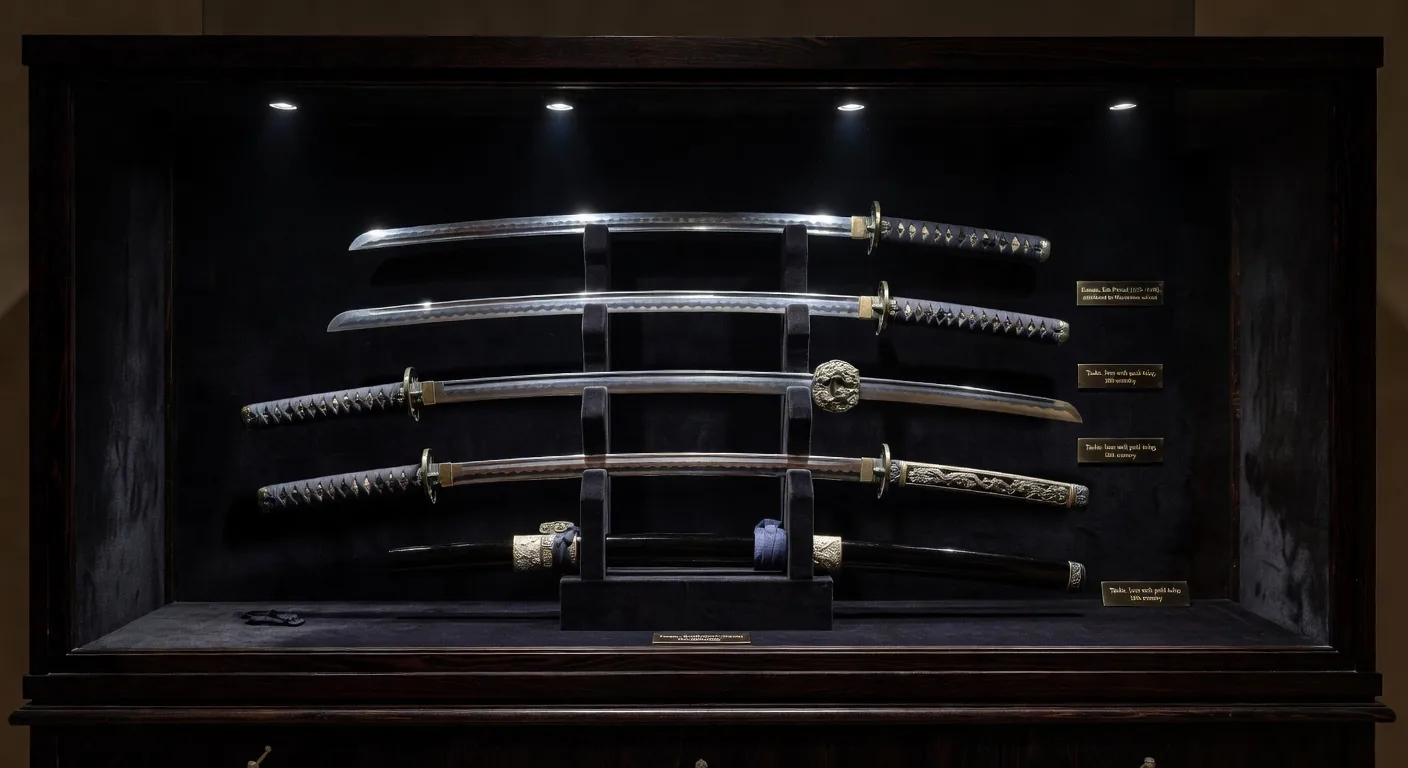Katana swords display