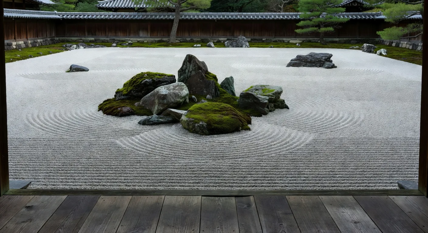 Zen rock garden